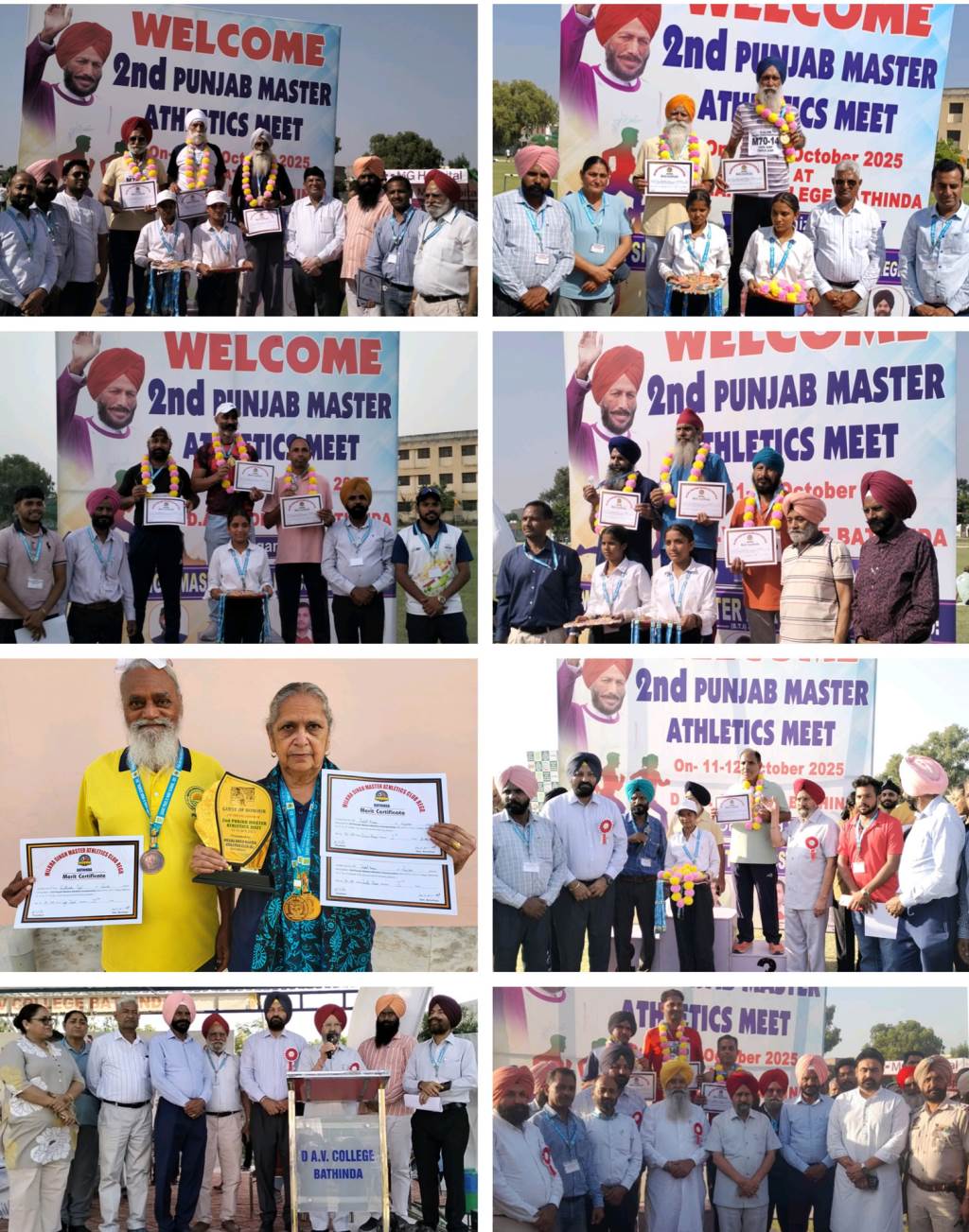 Second Punjab Master Athletic Meet concludes in Bathinda leaving indelible footprints